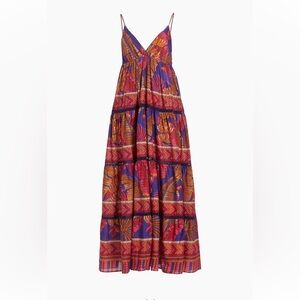 Farm Rio Forest Mosaic Cotton Viole Dress